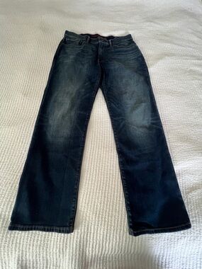 Lucky Brand Men’s  Dark Wash Straight-Leg Jeans Size 34x32